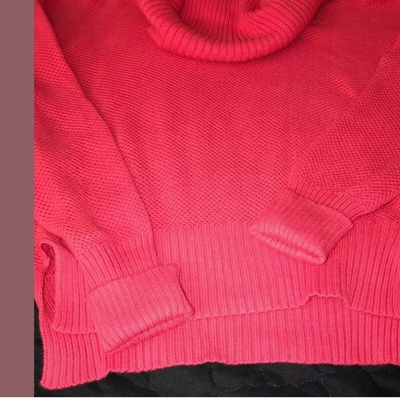 One7six Women’s sweater pink medium turtleneck - Picture 6 of 8